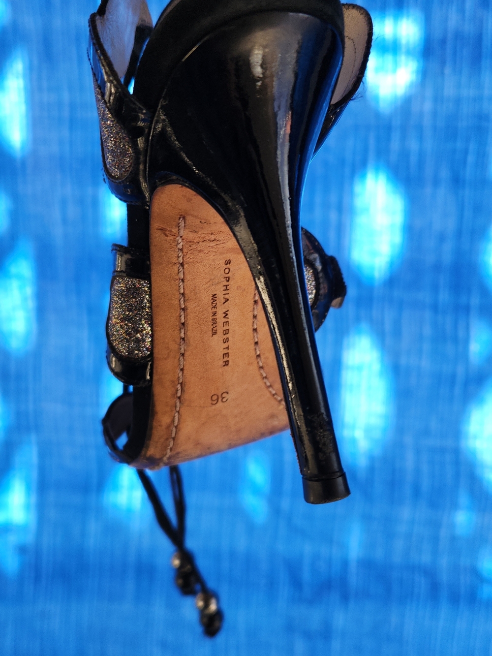 Sophia Webster black withGlitter/ sparkle heels! - Picture 7 of 9